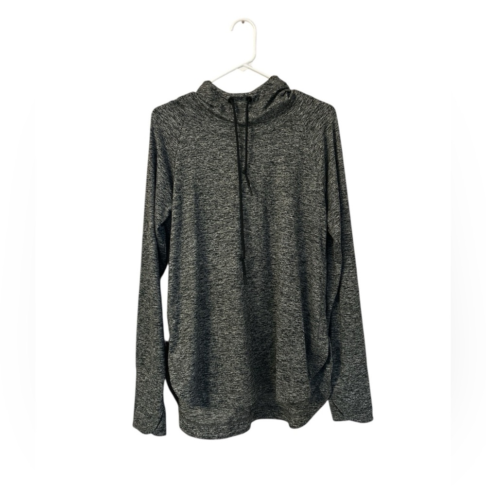Athleta Small Women Uptempo Hoodie Sweatshirt Gray Pullover Size Large